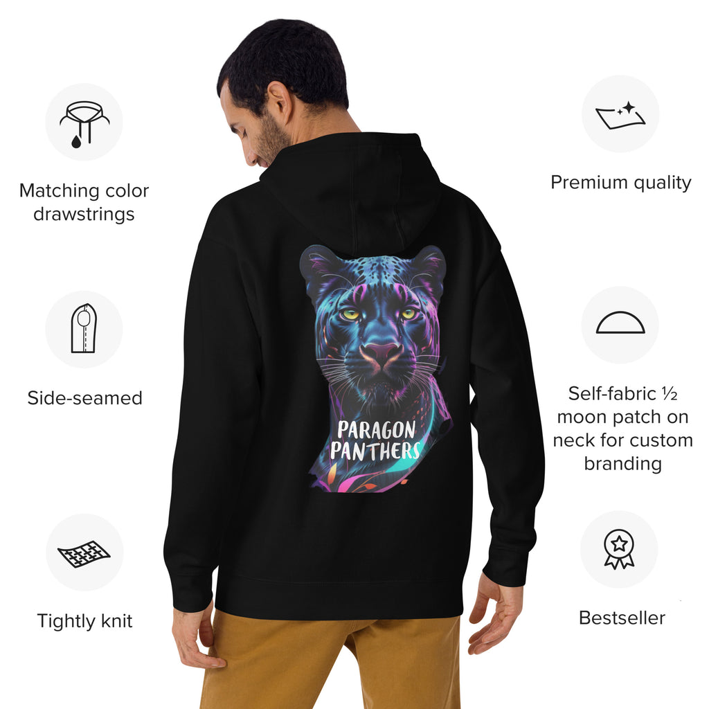 Unisex 'Bright Vibe Panther' Hoodie